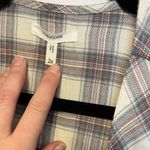 Maurice's Plaid Dip Dye Ombré Kimono Duster 2X Photo 2