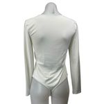Aritzia Babaton Contour Women's White Long Sleeve Tee T-shirt Bodysuit Top Sz L Photo 1