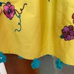 Dress the Population Women A-Line Floral Embroidered Celadon Flowy Skirt -8 Photo 2