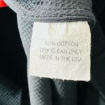 Shamask Women’s Classic Shirt Dress In Black Cotton Pique Size L Size L Photo 10