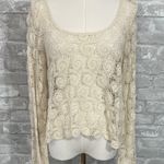 Willow & Clay  Cream Lace Blouse Photo 0