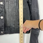 Free People  Rumors Black Denim Jacket Sz XS Photo 12