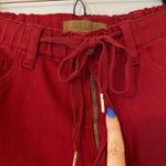Judy Blue  Garment Dyed Red Stretch Waist Straight Leg Joggers Women size 9 / 29 Photo 4