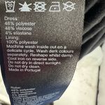 All Saints side ruched cowl neck M black stretch batwing dolman sleeve dress Photo 6