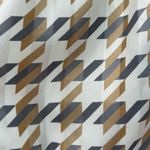 Vintage 80s Houndstooth Satin Pussybow Blouse Tan Size 6 Photo 4