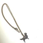 Silver tone Golden Retriever Silhouette Pendant necklace Photo 9