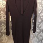 Kaisely Dark Purple Knit Medium Dress Photo 83