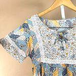 American Eagle Size XXS Cottagecore Patchwork Boho Crop Top Flowy Crochet Photo 3