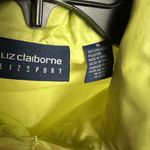 Liz Claiborne Yellow/lime green  Liz Sport Medium rain jacket with hood Photo 1