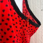 RIHOAS L Sleeveless Fit n Flare Red and Black Heart Print Mini Dress Size L Photo 4