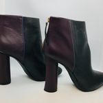 CAbi Bisset Color Block Leather Ankle Boots Black Vino Photo 4