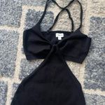 The Drop Minimalist  Black Cutout Bodycon Maxi Dress Women's Size M Photo 2