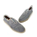 Toms Palmera Espadrille Chambray Polkadot Slip On Loafer Laceless Sneaker Shoe Photo 0