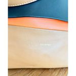 CELINE Soft Calfskin Leather Shoulder Bag & Pouch Set Mellow Orange Black Photo 7