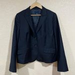J.Crew navy blue pinstripe striped wool blazer jacket Photo 0