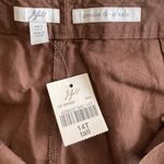 J Jill 100% Linen Wide Leg “genuine fit at waist” Pants Trousers Brown 14 TALL Size undefined Photo 1