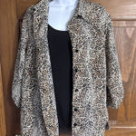 White Stag Women's 2X (18W/20W) Animal Print Jacket And Tank 2 Piece Top Photo 0