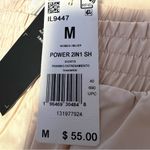 Adidas  Women’s Power 2-in-1 Training Shorts Beige Medium NWT (linen/White) Photo 4