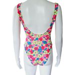 One Piece Heat Swimwear Mimosa Multicolored Floral V Front  Swimsuit Size Medium Photo 4