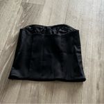 Abercrombie & Fitch  black satin tube top size medium Photo 2