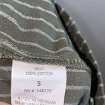 Sienna Sky Green & White Striped Cropped Paperbag Pants Photo 4