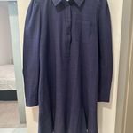 Merokeety Women's Long Sleeve Navy Dress Photo 0
