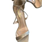 Lulus  Aimee Champagne Metallic Lace-Up Heels
Gold Glam Black Tie NYE shoes Photo 10