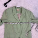 Camila Coelho  Linen Blend Mint Green Adam Blazer Size S Photo 8
