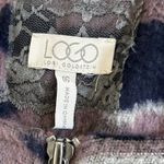 LOGO By Lori Goldstein Logo Lori Goldstein Jacket Womens 16 Brushed Camo Zip Front Long Sleeve Pockets Photo 3