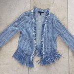 White House | Black Market Light Blue Jean Like Jacket Sz Small Photo 0