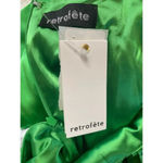 Retrofete Satin Crystal Margot Gown in Green XSmall New. Long Maxi Dress Size XS Photo 9