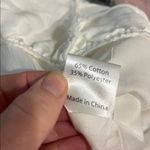 Princess Polly  Molina White Mini Dress with Fringe Detail US Size 2 Photo 7