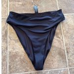 SKIMS  Swim Mid Waist Bikini Bottom Onyx Size Small Photo 1