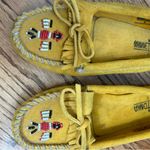 Minnetonka Thunderbird Wheat Tan Suede Beaded Moccasins Size 7 Photo 8