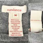 Sundance  Lovely Day Sweater Dress Medium Gray Lace Crochet Photo 5