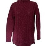 J.Jill Mockneck Cable Knit Sweater Womens XS Dark Academia Preppy Wool Cashmere Photo 0