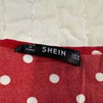 SheIn   Coquette Polka Dot front Tie  Shirt Size  Medium Photo 9
