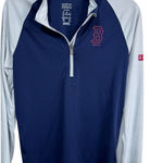 MLB Boston Red Sox Major League Baseball Maryland Raglan Half Zip Shirt Size L Blue Size L Photo 0