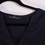 Pomander Place Tuckernuck Kenzo Navy Cotton Poplin Tiered Mini Pullover Dress S Photo 1