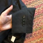 Talbots BLACK WOOL BASIC VELVET TRIM TRIPLE BUTTON BLAZER Photo 6