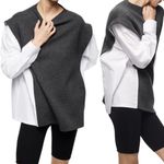 ZARA  COMBINATION WOOL BLEND SWEATSHIRT SWEATER NEW Photo 1