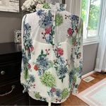 Loft Floral Sheer Blouse Size S Photo 6