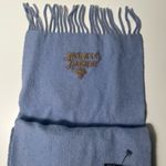 Vivienne Westwood Light Sky Blue Wool Scarf Orb Logo and Fringe Muffler Scarf Photo 8