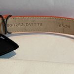 Versace Double Stud Medusa Belt in Coral Calf Leather - Size 65 cm/26" - NWT Photo 3