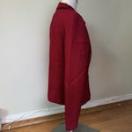 Sag Harbor Women’s 100% Wool Full Zip Lined Blazer Red Sz 8 Shoulder Pads VTG Photo 3