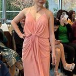 Misa NWT  Long Peach Dress Size Small Photo 0