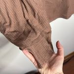 TALULAH Tan Relaxed Knit Thermal Waffle Hoodie Size S Photo 6