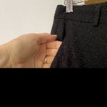 Theory Black Flat Front Cuffed Hem Slacks Dark Academia Trousers Dress Pants 0 Photo 2