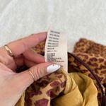 Free People Bennie Leopard Print Button Fly Wide Leg Pants Sz 4 Boho Indie Art Photo 9