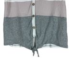 Altar'd State Altar’d State Tie Front Waffle Knit Top Womens M Colorblock Coastal Grandmother Photo 2